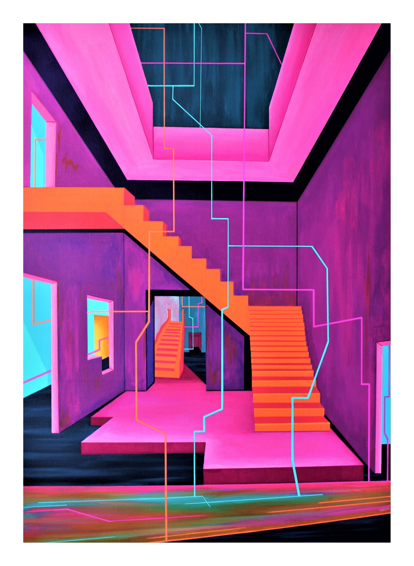 Symphony of Shifting Scales 5 - Surrealist Art Print